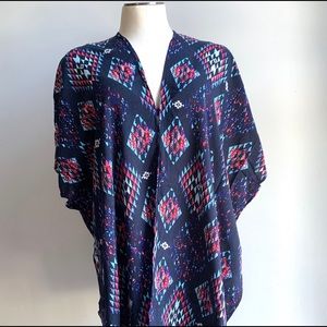 LF printed kimono